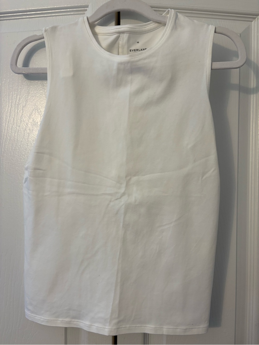 Everlane White Crewneck Tank